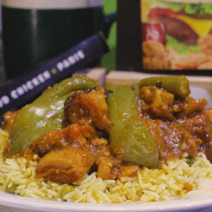 Poulet Jalfrezi avec riz au choix
